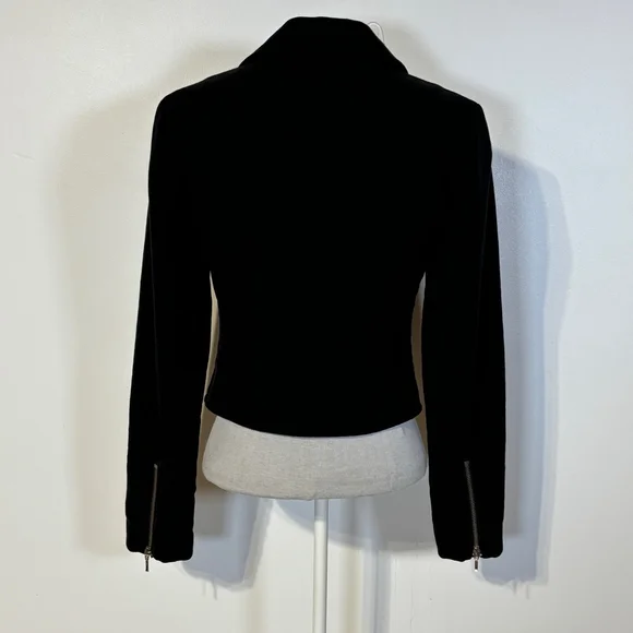 Encircled Black Unmoto Jacket Blazer Women’s Size XS Organic Cotton Zippers - Picture 8 of 15